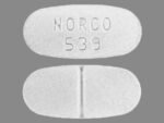 NORCO 539 Pill 325 mg / 10 mg white, capsule