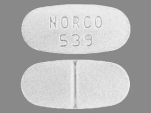 NORCO 539 Pill 325 mg / 10 mg white, capsule